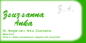 zsuzsanna anka business card